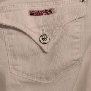 Hudson Beth white cropped low rise white jeans Sz 28